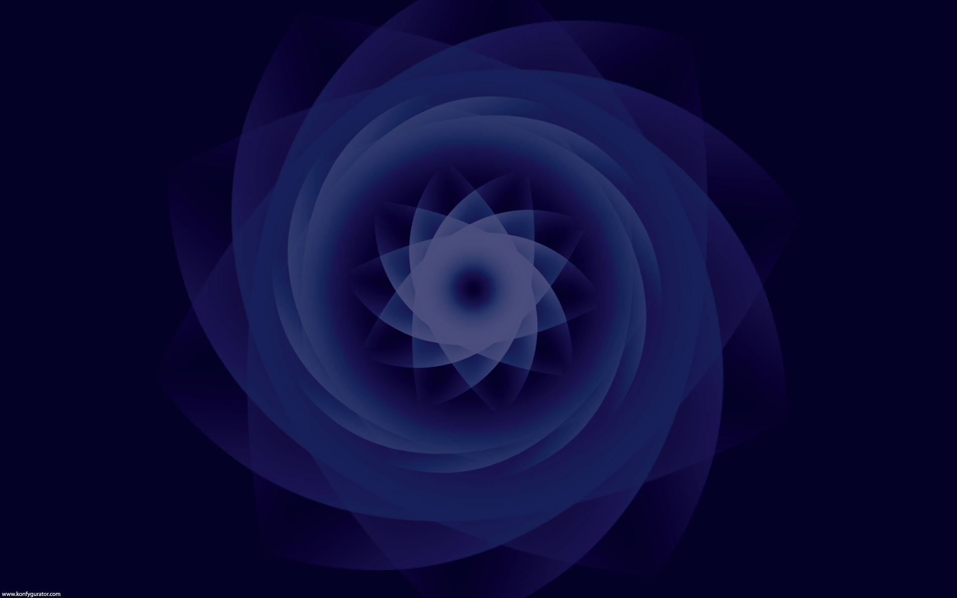 HD Wallpapers - 3D & Abstract - flower, blue, spiral