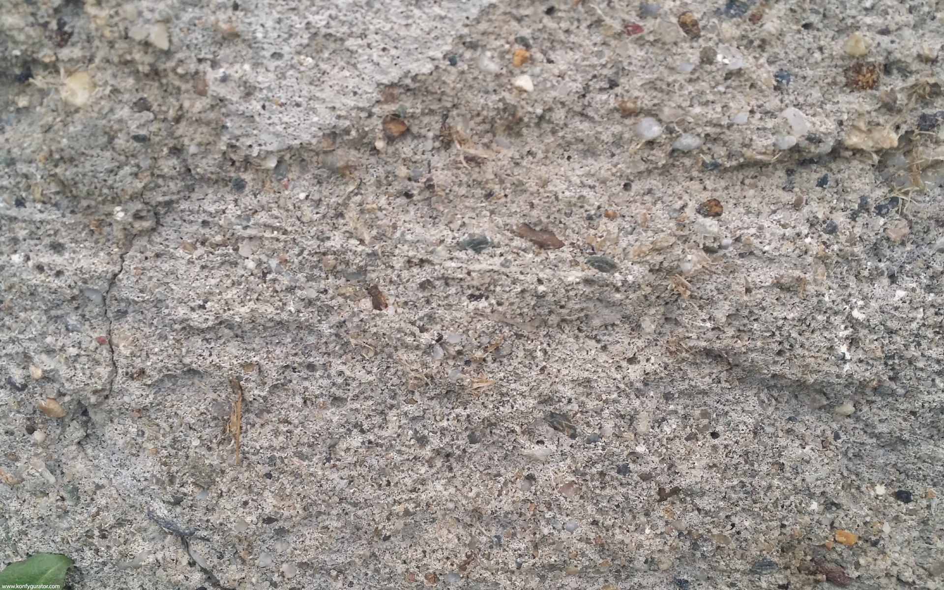 HD Wallpapers - Textures - concrete, gray, leaf